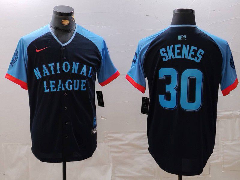 Men Pittsburgh Pirates #30 Skenes Blue All star 2024 Nike MLB Jersey style 6